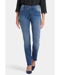 NYDJ - Sheri High Waist Slim Leg Jeans - Lyst