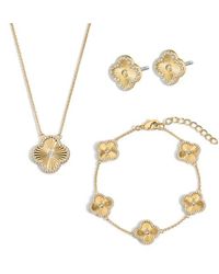 Electric Picks - Icon Clover Necklace, Bracelet And Studs - Lyst