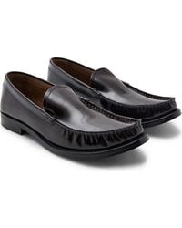 Mango - Gathered Moc Toe Loafer - Lyst