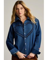 Lisa Todd - Ruffled Up Button-Up Shirt - Lyst