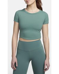 Nike - Phoenix Fleece Short Sleeve Crop Sweatshirt - Lyst
