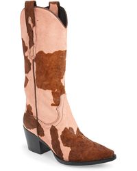 jeffrey campbell dagget genuine calf hair western boot