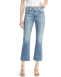 AG Jeans - Farrah High Waist Crop Bootcut Jeans - Lyst