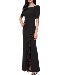 Alex Evenings - Embellished Neck A-Line Gown - Lyst