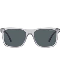 Prada - 56mm Gradient Rectangular Sunglasses - Lyst