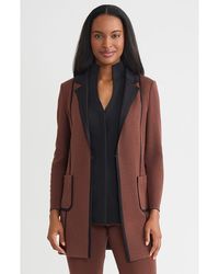 Misook - Hertiage Two-Tone Knit Jacket - Lyst