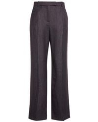 Eleventy - Stretch Wool, Silk & Linen Pants - Lyst