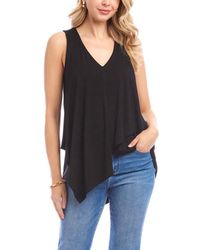 Karen Kane - Drape Layered Asymmetric Tank - Lyst