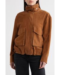 Bernardo - Suede Bubble Jacket - Lyst