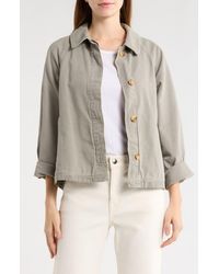 Marine Layer - Olivia Crop Cotton Jacket - Lyst