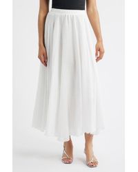 NIKKI LUND - Alba Pull-On Midi A-Line Skirt - Lyst