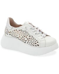 Wonders - Laser Cutout Platform Sneaker - Lyst