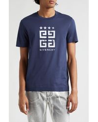 Givenchy - Slim Fit 4g Logo Cotton Graphic T-shirt - Lyst