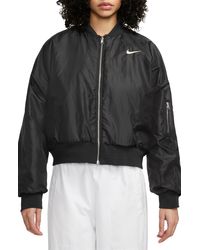 Nike - Sportswear Reversible Faux Fur Bomber Jacket - Lyst