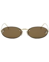 Fendi - First 54Mm Oval Sunglasses - Lyst