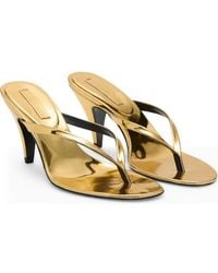 Mango - Funnel Heel Flip Flop - Lyst