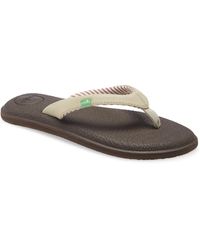 sanuk yoga sandy flip flop