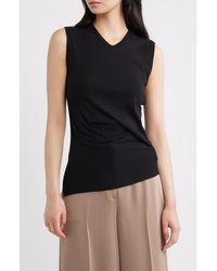 Theory - Side Twist Modal & Pima Cotton Tank - Lyst
