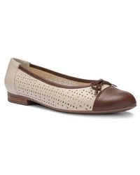 Ara - Sangria Cap Toe Flat - Lyst