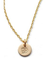 MADE BY MARY - September Birth Flower Necklace - Lyst