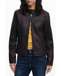 Desigual - Faux Leather Jacket - Lyst