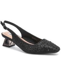 Lady Couture - Rhinestone Jewel Heel Slingback Pump - Lyst