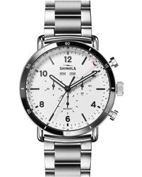 Shinola - The Canfield Sport Chronograph Ceramic Bracelet Watch - Lyst