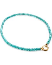 Monica Vinader - Kissing Moon Beaded Amazonite Necklace - Lyst