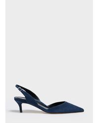 Marion Parke - Classic Slingback 45 Pumps Suede - Lyst