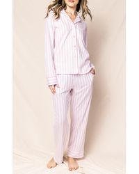 Petite Plume - Stripe Cotton Pima Pajamas At Nordstrom - Lyst