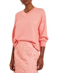 Misook - Cable Knit Tunic Sweater - Lyst