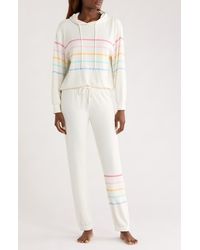 Pj Salvage - Stripe Pajama Hoodie & Jogger Set - Lyst