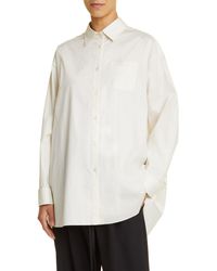 The Row - Moon Cotton Button-up Shirt - Lyst