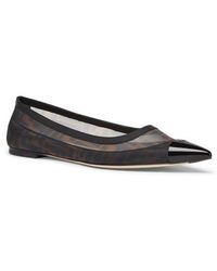 Fendi - Colibri Pointed Toe Ballet Flat - Lyst