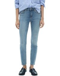 Mango - Coated Low Rise Push-Up Skinny Jeans - Lyst