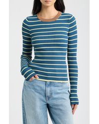 Solid & Striped - The Dora Long Sleeve Ribbed Top - Lyst