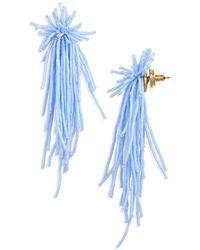 Oscar de la Renta - Firework Beaded Tassel Earrings - Lyst