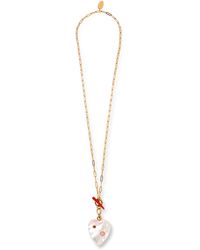 Lizzie Fortunato - Two Of Hearts Paperclip Chain Necklace - Lyst