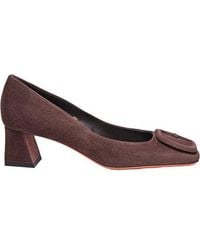 Santoni - Suede Low-Heel Pump - Lyst