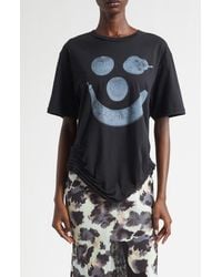 Collina Strada - Katina Duo Storm Flower Drip Organic Cotton Graphic T-Shirt - Lyst