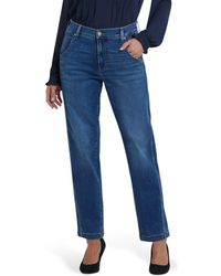 NYDJ - Brooke High Waist Loose Straight Leg Jeans - Lyst