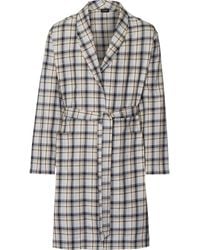 Hanro - Cozy Comfort 100% Woven Cotton Flannel Robe - Lyst