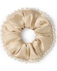 OLAH - Pearl Glaze Silk Scrunchie - Lyst