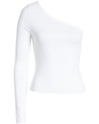 TOPSHOP - One Shoulder Long Sleeved Top - Lyst