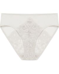 Natori - Peony Lace & Mesh Hipster Panties - Lyst