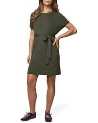 Splendid - Georgie Tie Waist Rib Sweater Dress - Lyst