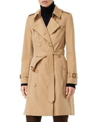 Burberry The Chelsea Slim Fit Heritage Trench Coat - Natural