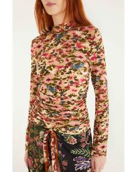 FARM Rio - Ikat Tiny Flowers Jersey Top - Lyst