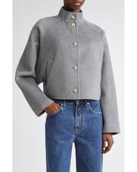 Loulou de Saison - Nyma Wool & Cashmere Felt Crop Jacket - Lyst