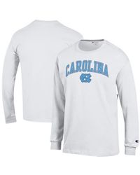 Champion - North Carolina Tar Heels Arch Over Logo Long Sleeve T-Shirt - Lyst